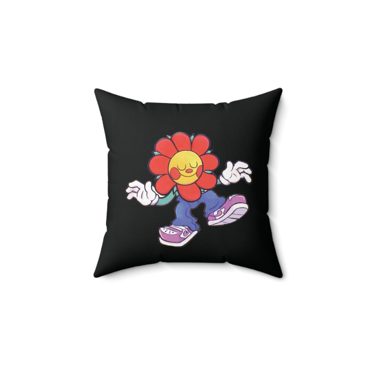 Flower Child Spun Polyester Square Pillow